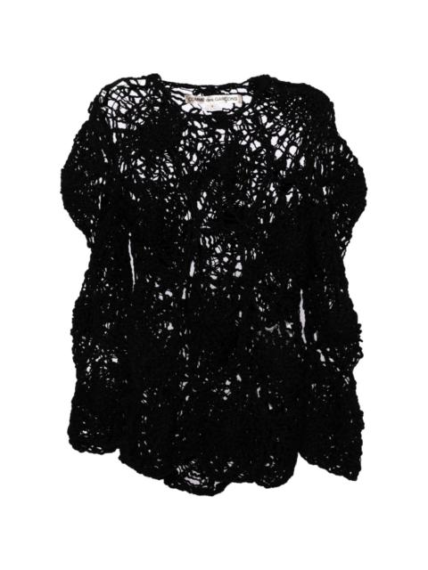 Comme Des Garçons open-knitted jumper