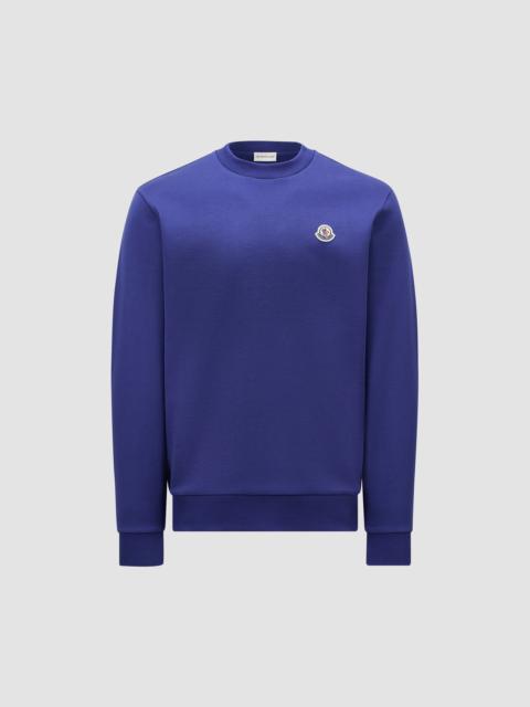 Moncler Logo Patch Cotton Sweatshirt | REVERSIBLE