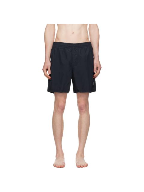 Stone Island Navy B100B09 Brushed Nylon Swim Shorts