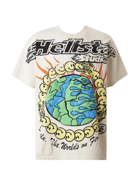 HELLSTAR Globe Smiley Face Tee "White" HSR372
