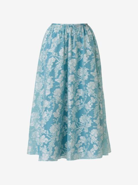 Cinq à Sept Ruth organza jacquard maxi skirt