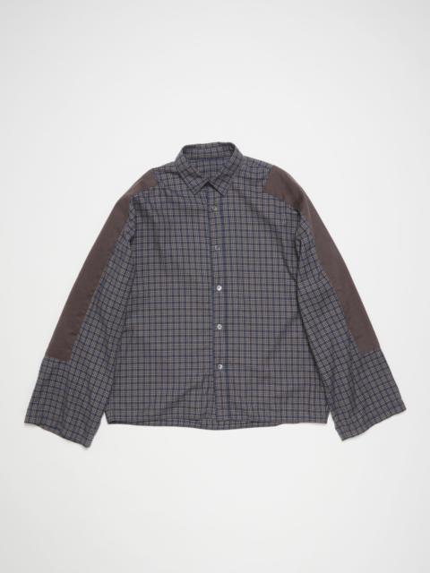 Acne Studios Check button-up shirt - Black/Navy