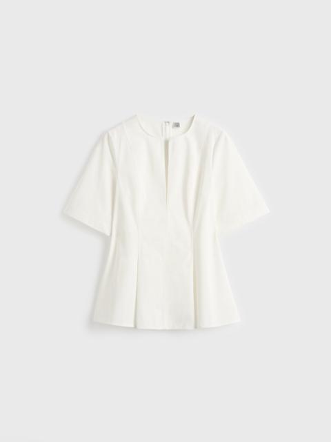 TOTEME Tailored cotton top white