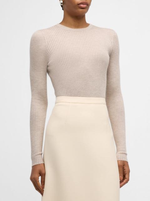 GABRIELA HEARST Browning Cashmere Ribbed Top