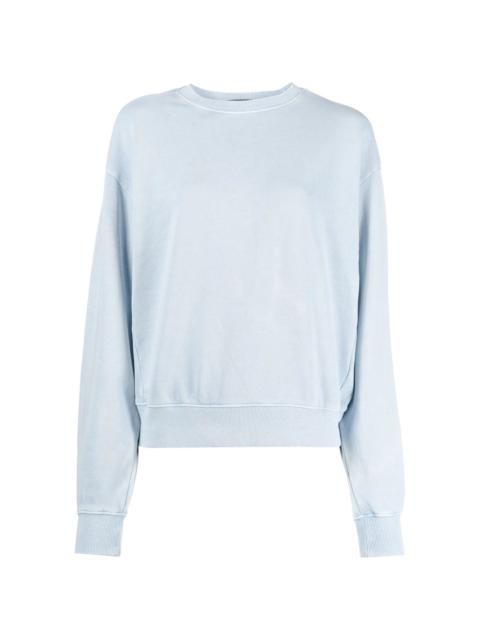long-sleeved cotton sweatshirt