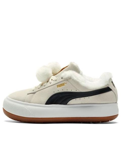 PUMA (WMNS) PUMA Suede Mayu 'Fur - Whisper White Black' 385265-01