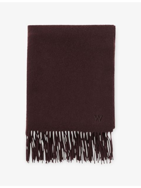 WHISTLES Fringed Wool Blanket Scarf