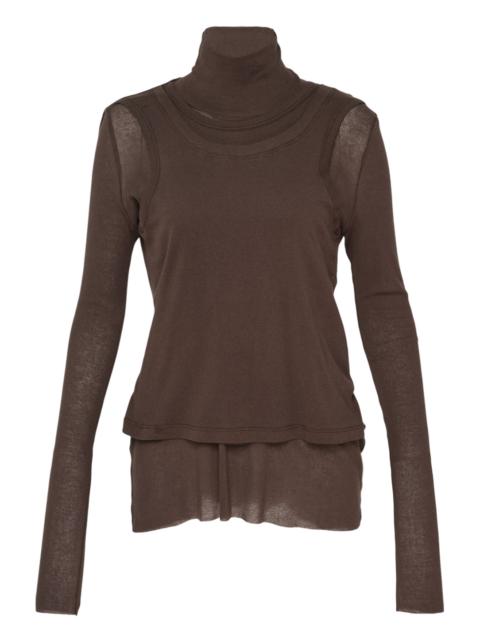 MELITTA BAUMEISTER Double Layer Turtleneck Top