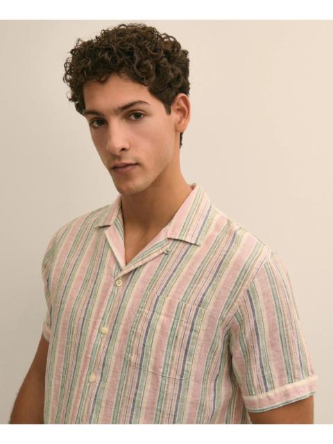Brooks Brothers Irish Linen Short-Sleeve Sport Shirt