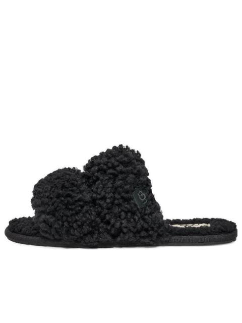UGG (WMNS) UGG Maxi Curly Scuffetta 'Black' 1130837-BLK