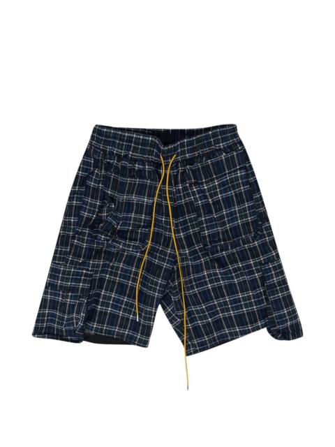 Rhude plaid drawstring shorts