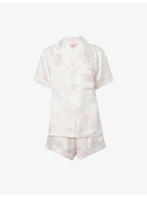 eberjey Inez Washable Printed Silk Short Pyjama Set