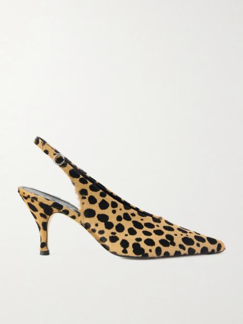 Aeyde Carla Leopard-print Calf Hair Pumps