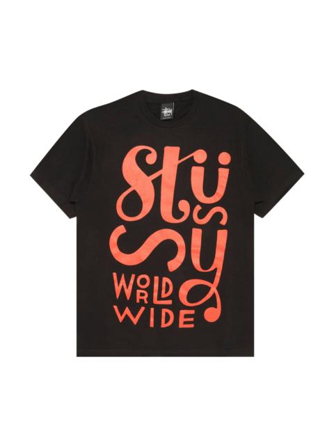 Stussy Worldwide Block Tee 'Black'