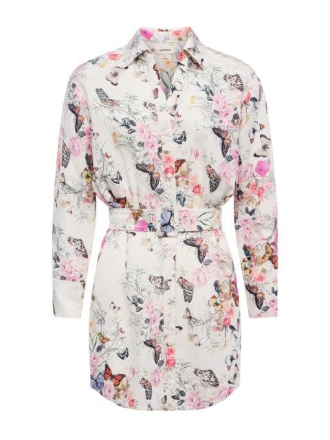 L'AGENCE Demie Linen-Blend Shirt Dress