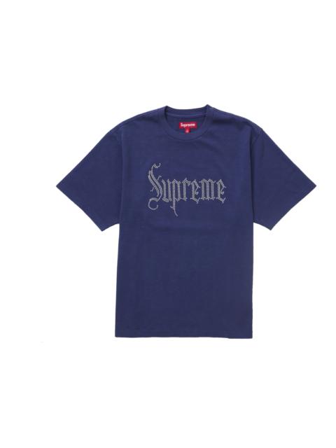 Supreme Supreme Rhinestone S/S Top Navy