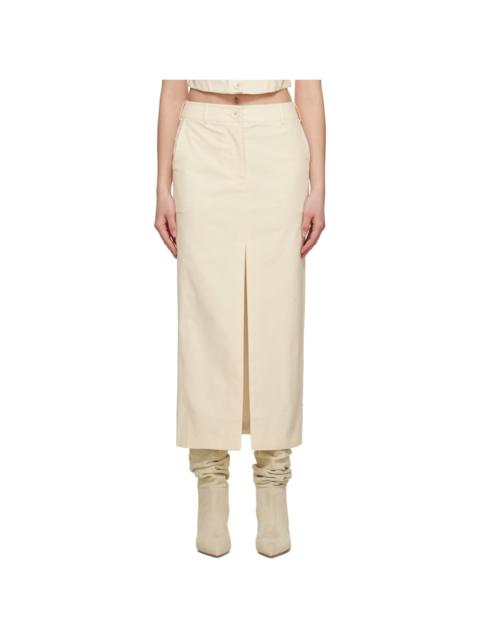 ANNA QUAN Off-White Maevis Maxi Skirt
