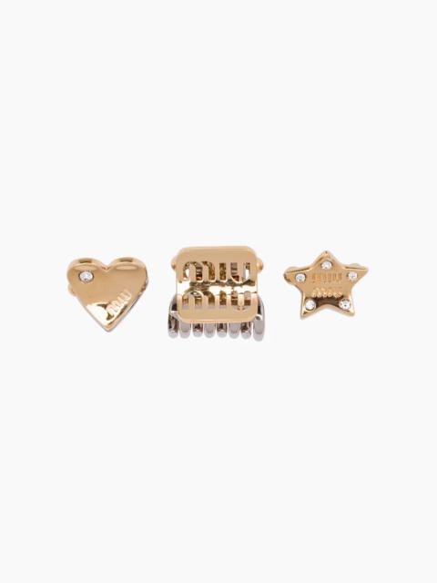 Miu Miu Metal hair clips