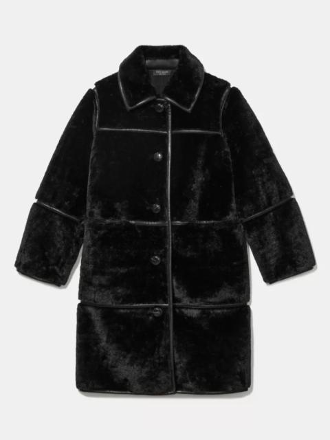 kate spade Faux Shearling Barrel Coat
