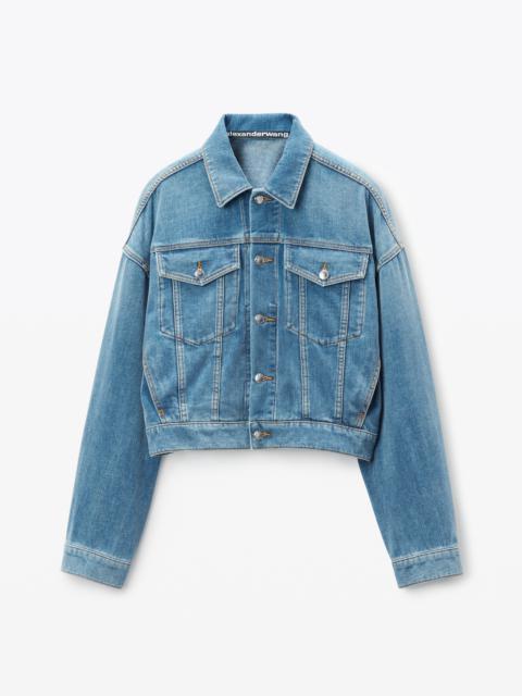 Alexander Wang oversized trucker jacket in washed denim