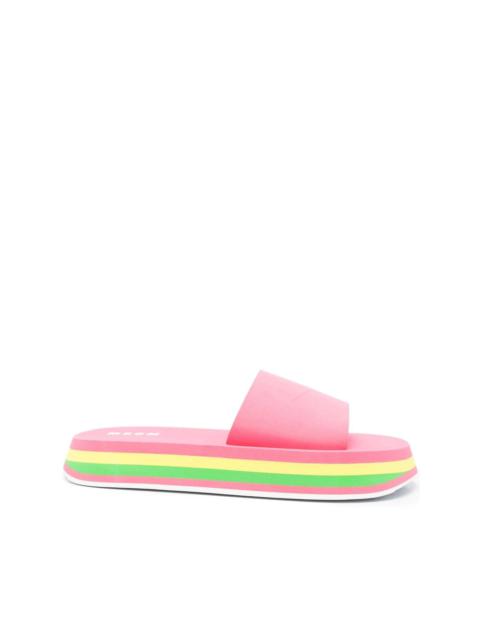 rainbow-sole open-toe sandals