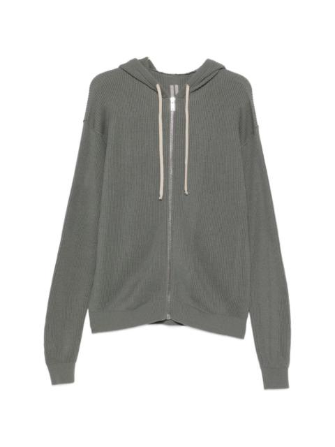 Rick Owens hooded zip-up cardigan
