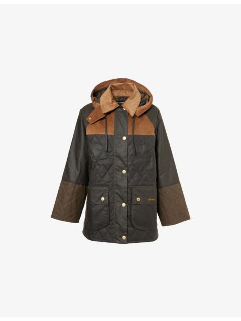 Barbour Imelda Hooded Waxed-Cotton Jacket
