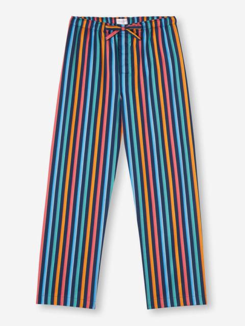 Derek Rose Men's Lounge Trousers Wellington 56 Cotton Multi