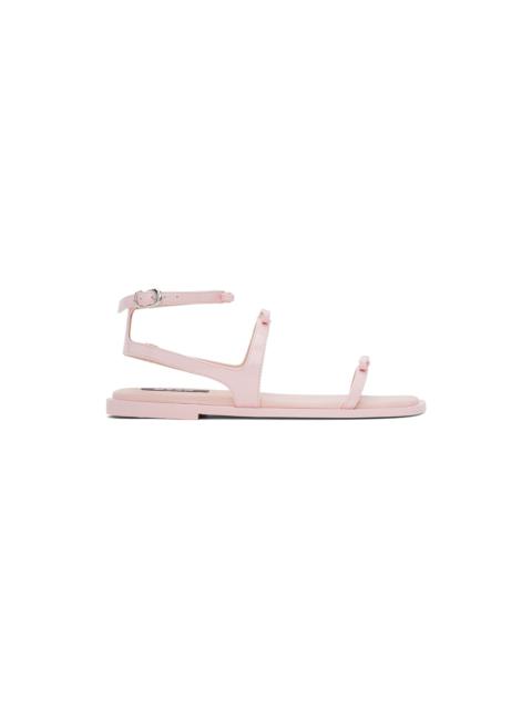 Pink Bow Flat Sandals