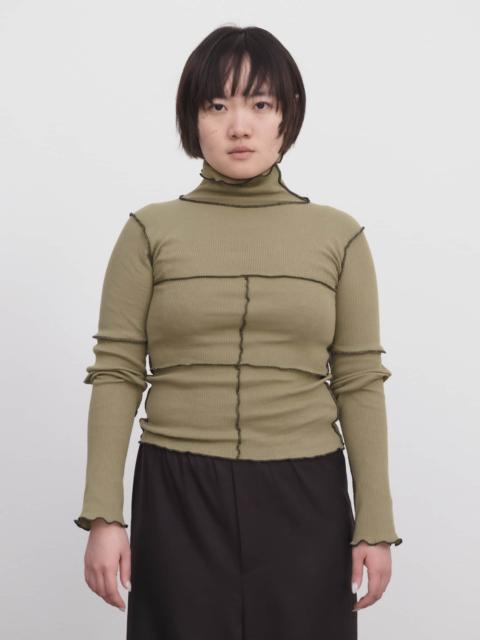 BASERANGE Cinder Turtleneck - Recycled Cotton Rib
