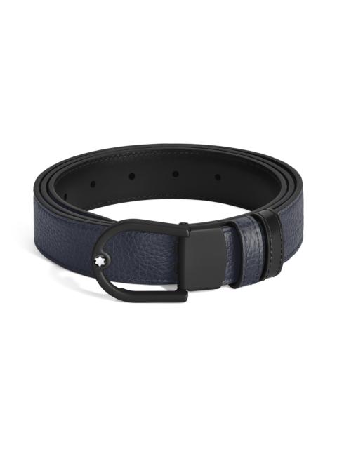 Montblanc HORSESHOE 30 MM REVERSIBLE BELT IN GRAIN LEATHER