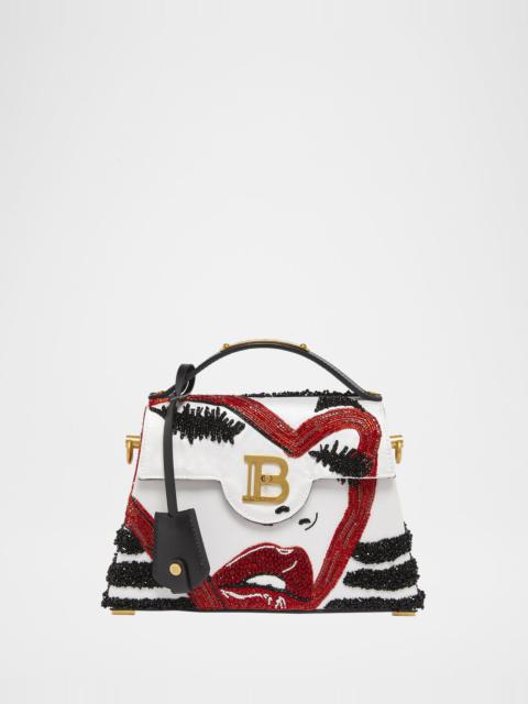 Balmain B-Buzz Dynasty Crossbody Bag in Make-Up Embellished Satin