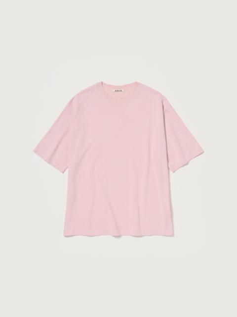 AURALEE HIGH GAUGE TUSSAH SILK KNIT TEE