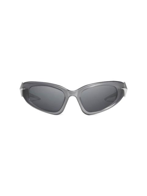 Paso goggle-style frame sunglasses