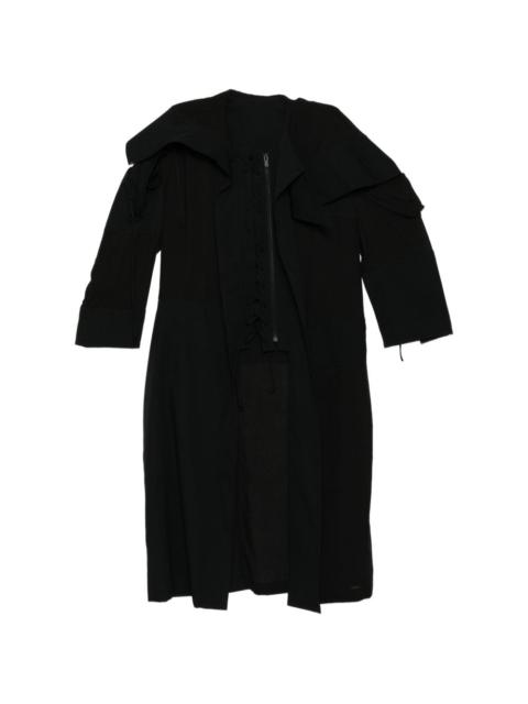 Yohji Yamamoto lace-up coat