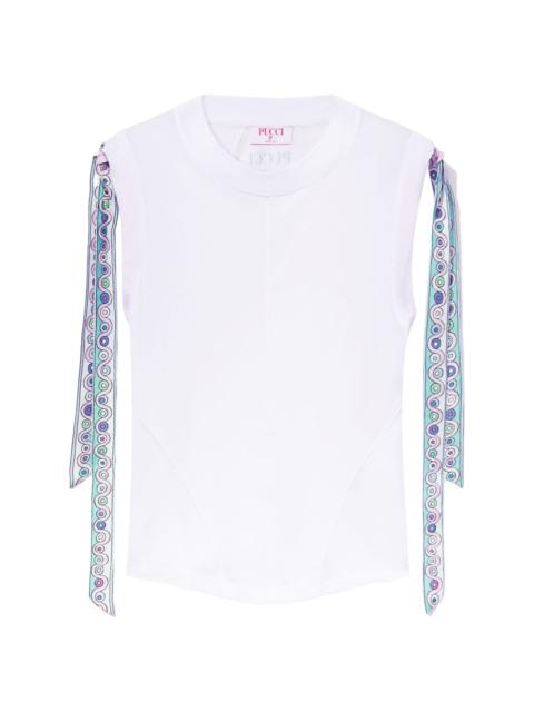 Iride-print cotton T-shirt