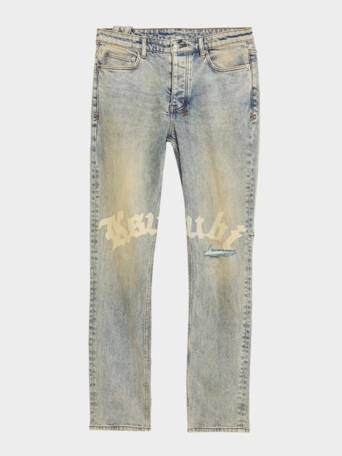 Ksubi Men's Chitch Stature Trashed Slim Fit Jeans