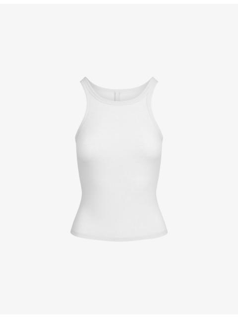 SKIMS Sheer Rib Cotton-Blend Tank Top