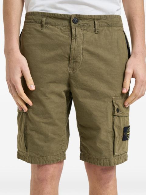 Stone Island button-fastening cargo shorts