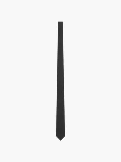 SAINT LAURENT STRIPED TIE IN SILK AND VISCOSE