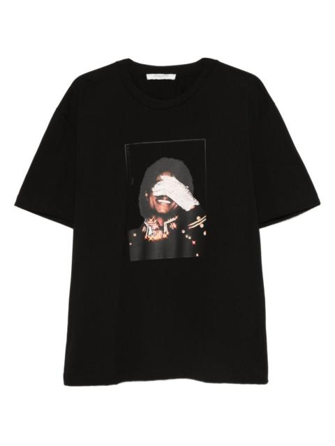ih nom uh nit graphic-print T-shirt