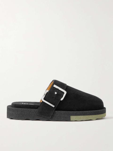 Off-White Suede Clogs