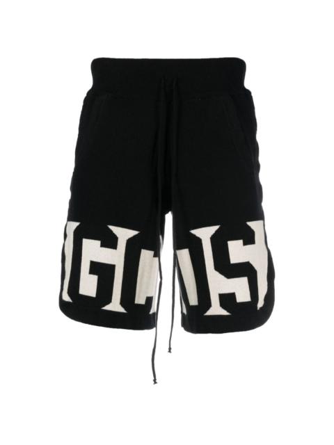 GCDS logo-detail cotton bermuda shorts