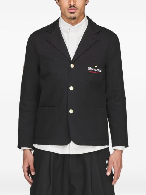 adidas x Willy Chavarria Players logo-patch button-up blazer