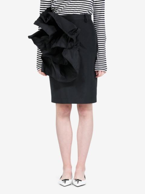 N°21 FLORAL-APPLIQUÉ MIDI SKIRT