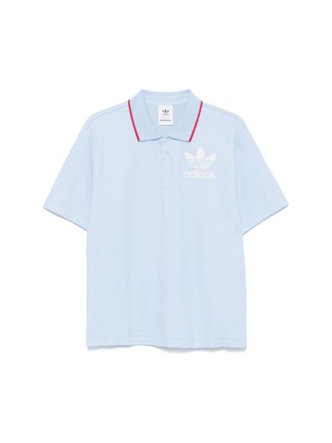 x Wales Bonner logo-flocked polo shirt