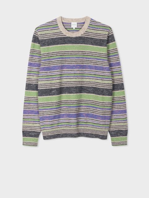 Multi-Stripe Cotton-Linen Sweater