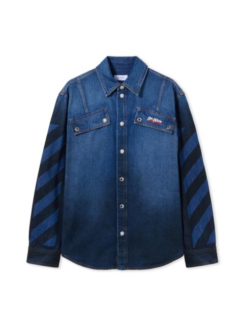 Off-White Spray Diag Den Milit Shirt