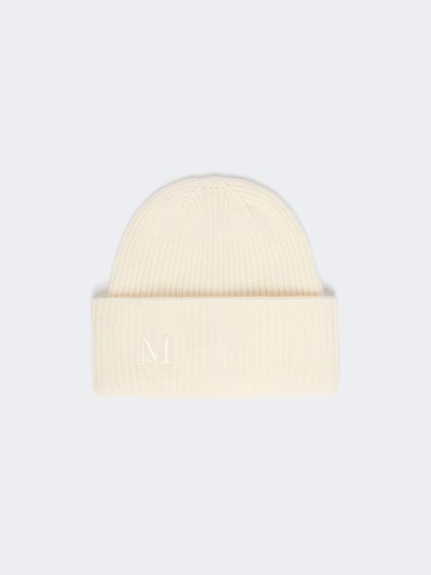 Max Mara RETINA Ribbed cashmere beanie - IVORY