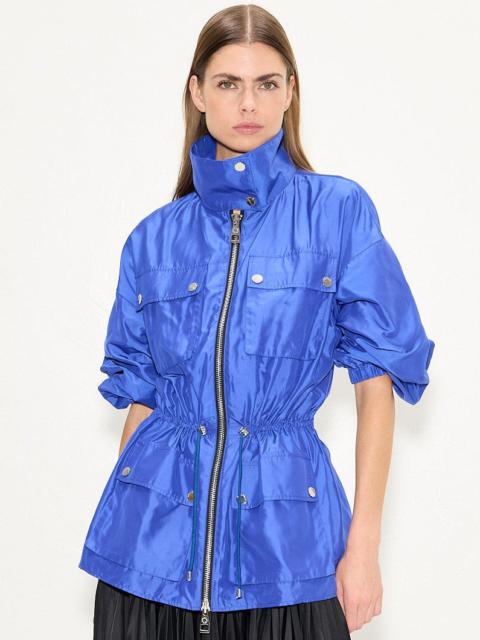 SIMONMILLER Iza Taffeta Jacket In Cobalt